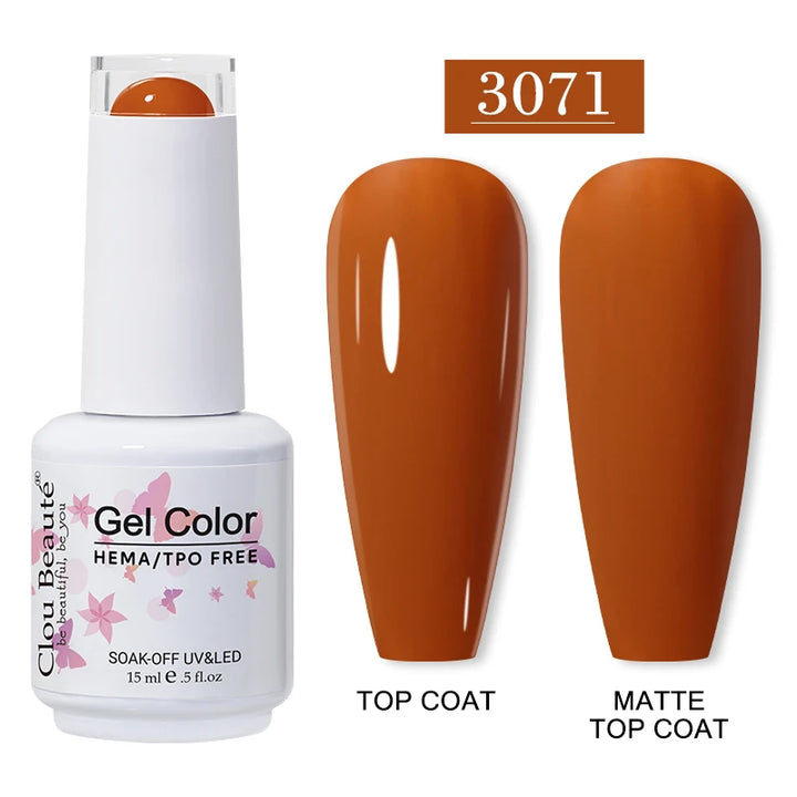Clou Beaute 15ml HEMA TPO FREE Gel Nail Polish Vernis Semi Permanent UV Nail Art Varnish Lakiery Hybrydowe Manicure Gel Polish