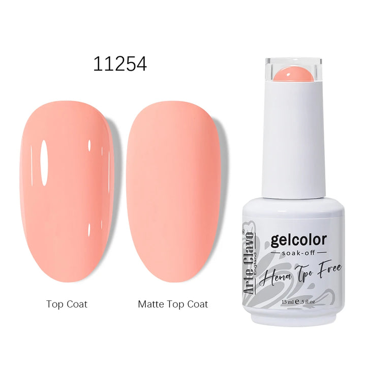 Arte Clavo 15ml HEMA TPO FREE Gel Nail Polish Pink Hybrid Nail Manicure Semi-permanent Enamels Varnish For UV LED Nails Supplies