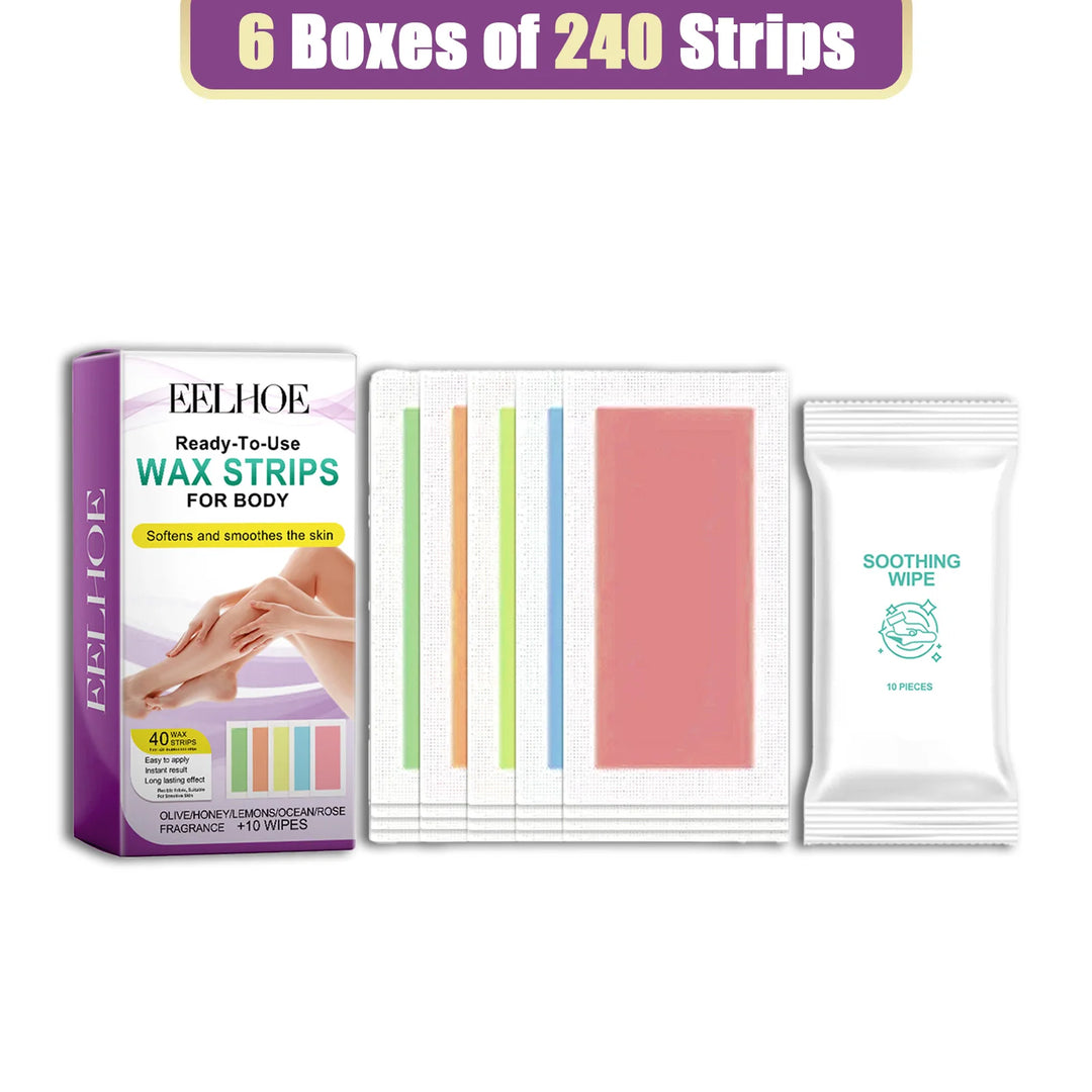 EELHOE Hair Removal Wax Strips Nonwoven Body Cloth Professional Face Body Neck Leg Lip Hairs Remover Beauty Body Care Wax Paper