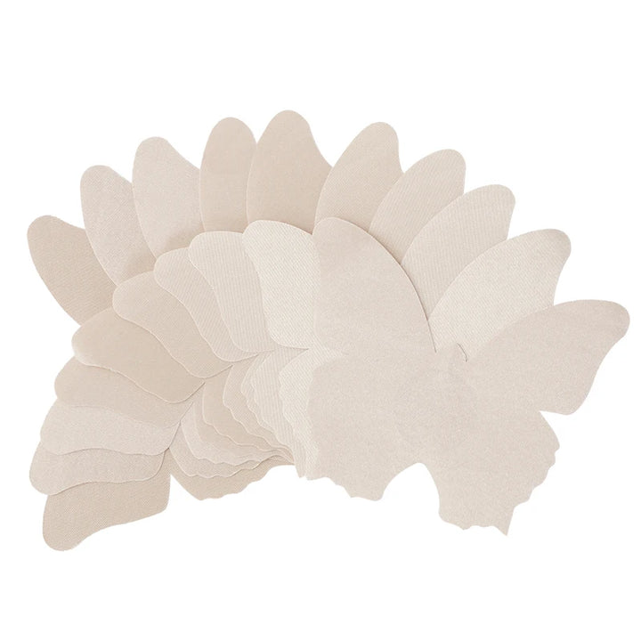 20pcs Black Women Cross Shape Self-Adhesive Disposable Satin Nipple Cover Sexy Breast Pasties Stickers Invisible Nipple Covers