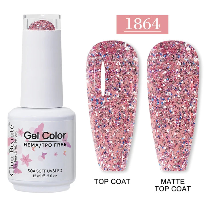 Clou Beaute 15ml HEMA TPO FREE Gel Nail Polish Vernis Semi Permanent UV Nail Art Varnish Lakiery Hybrydowe Manicure Gel Polish