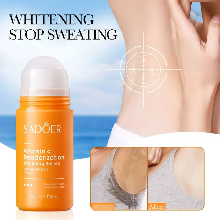 SADOER Vitamin C Underarm Whitening and Brightening Antiperspirant Flavor Roller