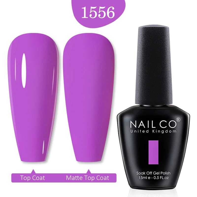 NAILCO Red Colors Series 15ML Nail Gel Polish Nail Supplies Semi Permanent For Nail Art Manicure Soak Off LED UV Hybrid Varnish
