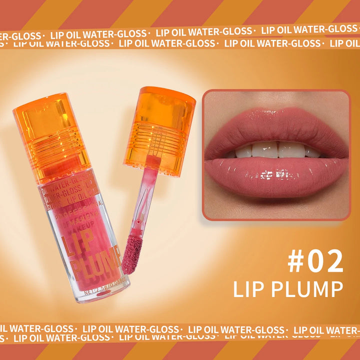 3-Pcs Lip Oil Plump Moisturizing Set – Pink Hydrating Gloss Long-Lasting Clear Liquid Lip Balm，Essential For Autumn And Winter