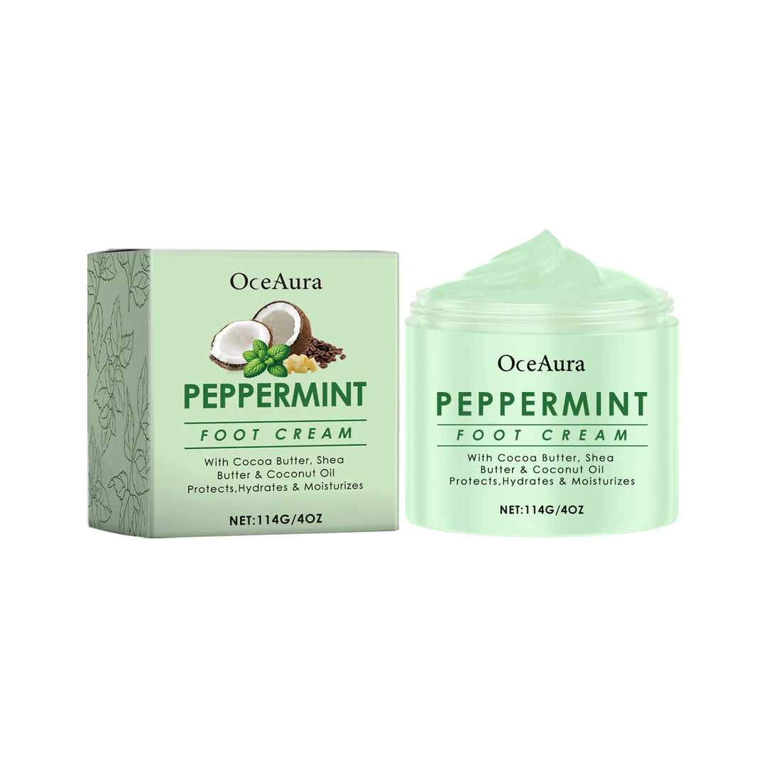 Moisturizing Foot Cream Peppermint Relieving Dryness Anti Crack Repair Exfoliation Removing Dead Skin Softening Smooth Feet Balm