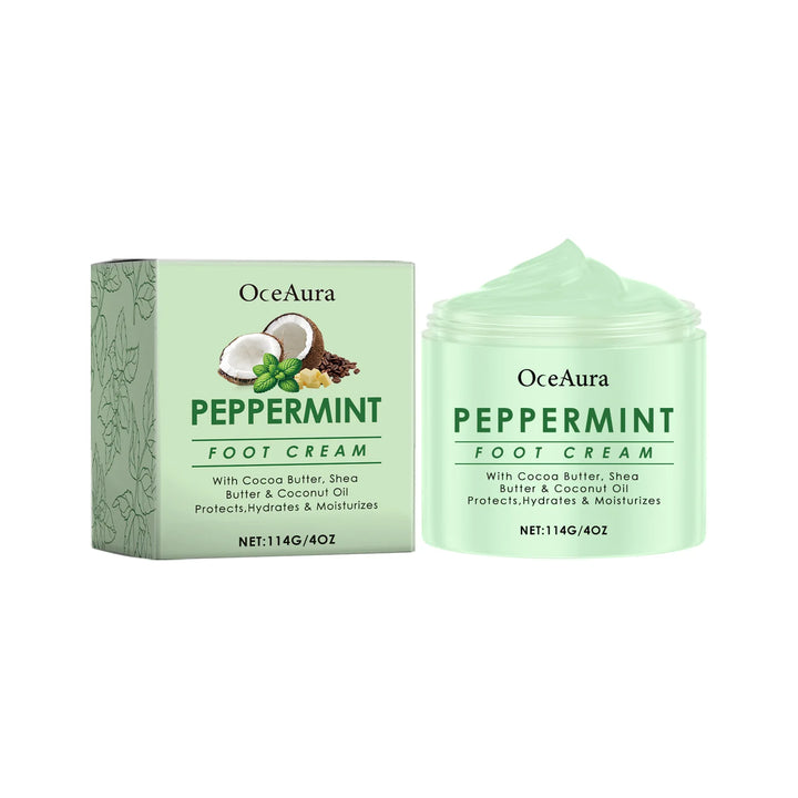 Moisturizing Foot Cream Peppermint Relieving Dryness Anti Crack Repair Exfoliation Removing Dead Skin Softening Smooth Feet Balm