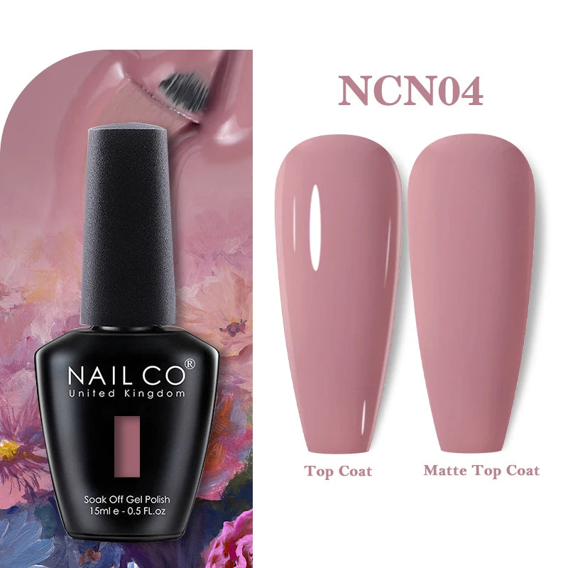 NAILCO 131Colors Vernis Semi Permanent UV Varnish Gel Nail Polish Nails Art Gel Manicure TOP BASE Varnish Hybrid