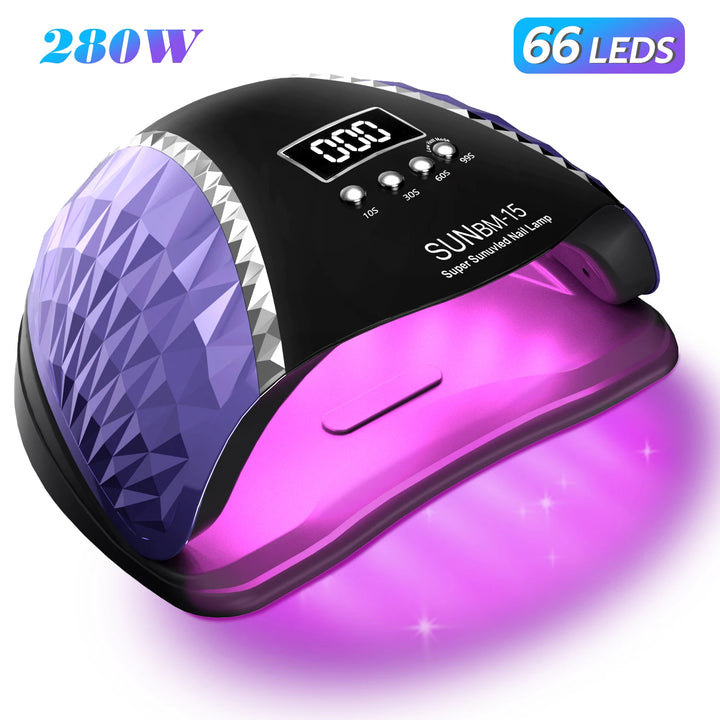 DianaBeauty UV LED Nail Lamp 66LEDs Nail Dryer with Auto Motion Sensor Professional UV Light Cabin for Nail Polish Manicure Lamp