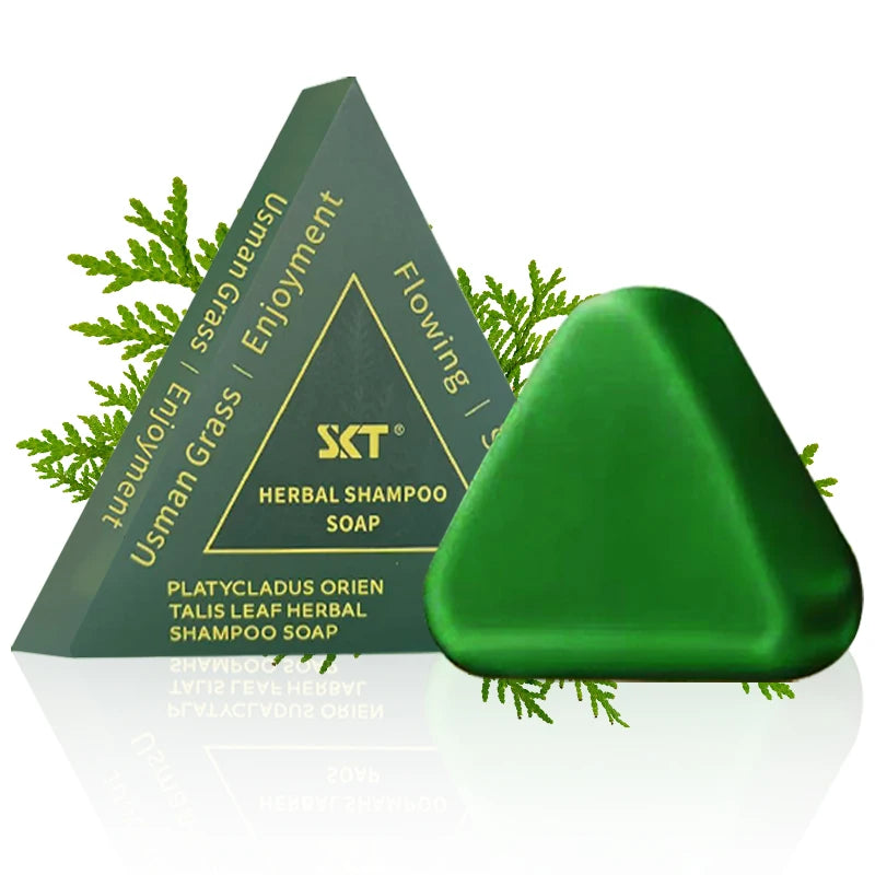 Platycladus orientalis leaf usseman shampoo soap is rich in ginseng, Platycladus orientalis and other China Chinese herbal