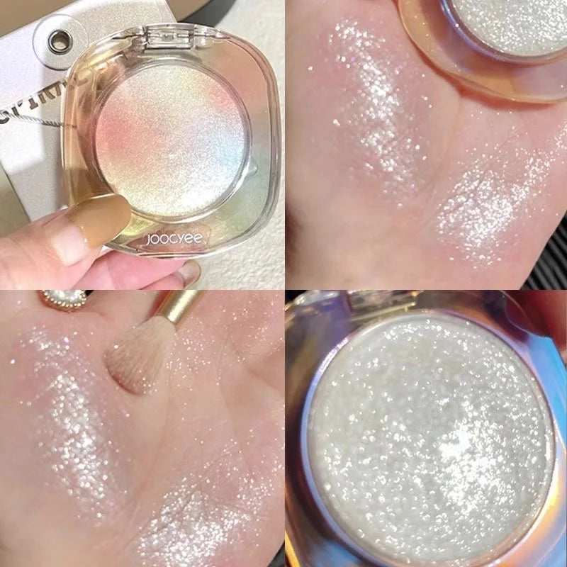 Joocyee Amber Matte Shimmer Powder Blusher Shell Highlights And Brightens Waterproof Contour Bronzers palette