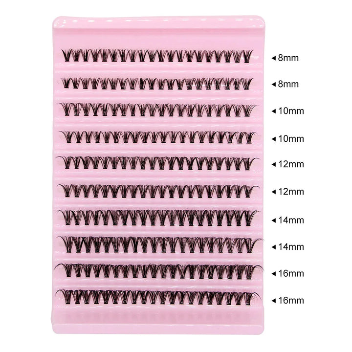 Big Capacity Super Bunch DIY Cluster Lashes 8-16mm Mix Charm Style Eyelashes Extension False Eyelash Makeup Tool Russian Volume