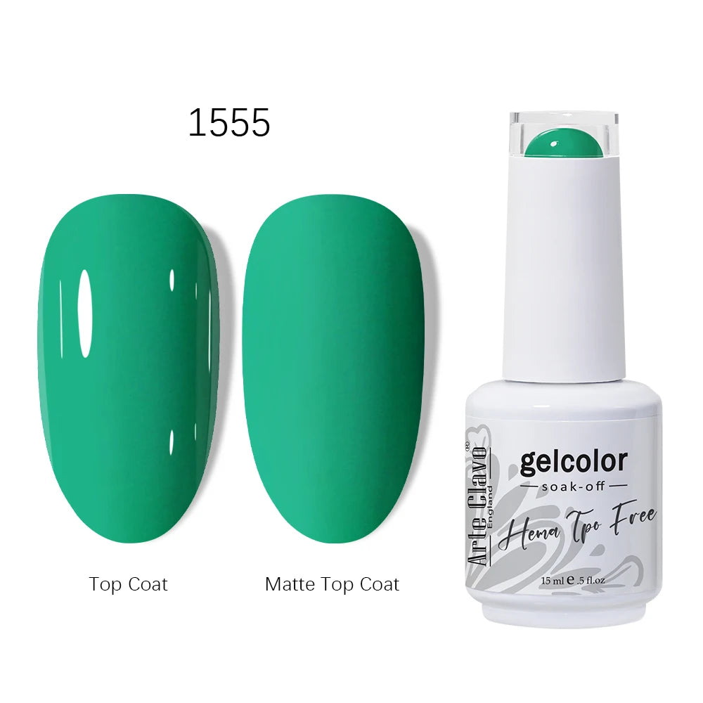 Arte Clavo 15ml HEMA TPO FREE Gel Nail Polish Pink Hybrid Nail Manicure Semi-permanent Enamels Varnish For UV LED Nails Supplies