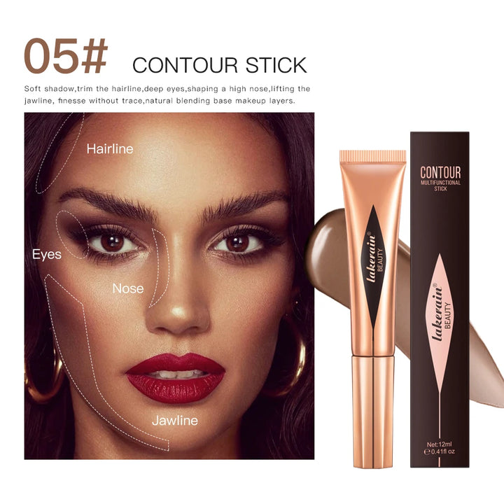 New Cream Bronzer Contour Blusher Beauty Wand Highlighter Blush With Cushion Liquid Face Bronzer Wand Stick Applicator Makeup