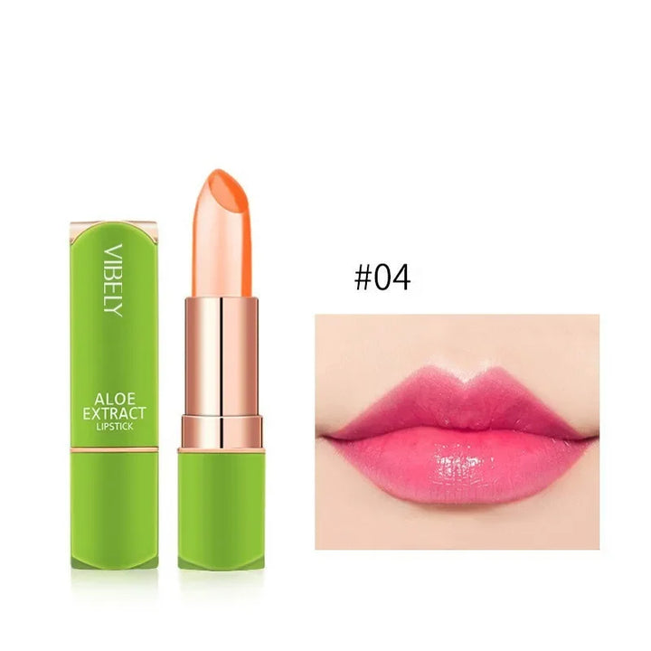 Color Mood Changing Lip Balm Long-Lasting Moisturizing Natural Aloe Vera Nouritious Anti Aging Lipstick Lips Makeup Comestics