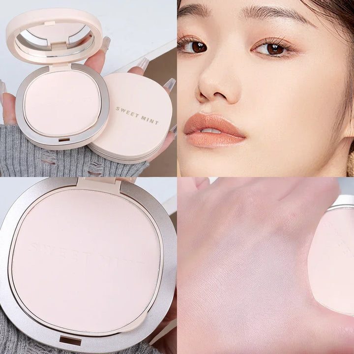 Transparent Pressed Powder Waterproof Lasting Oil Control Full Coverage Face Compact Setting Powder Makeup Foundation Cosmetics