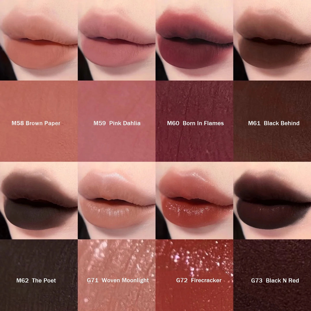 Girlcult Love Whisper Matte Lip Stain,Velvet Matte Texture,Lightweight Non-Drying,Soft-Focus Matte Finish,Edgy Makeup Looks,Gift