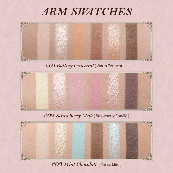 Flower Knows SWEETIE BEAR Highly Pigmented Eye Makeup Palette Eye Shadows Long Lasting Matte Shimmer Finish Cosmetics Gift Kit