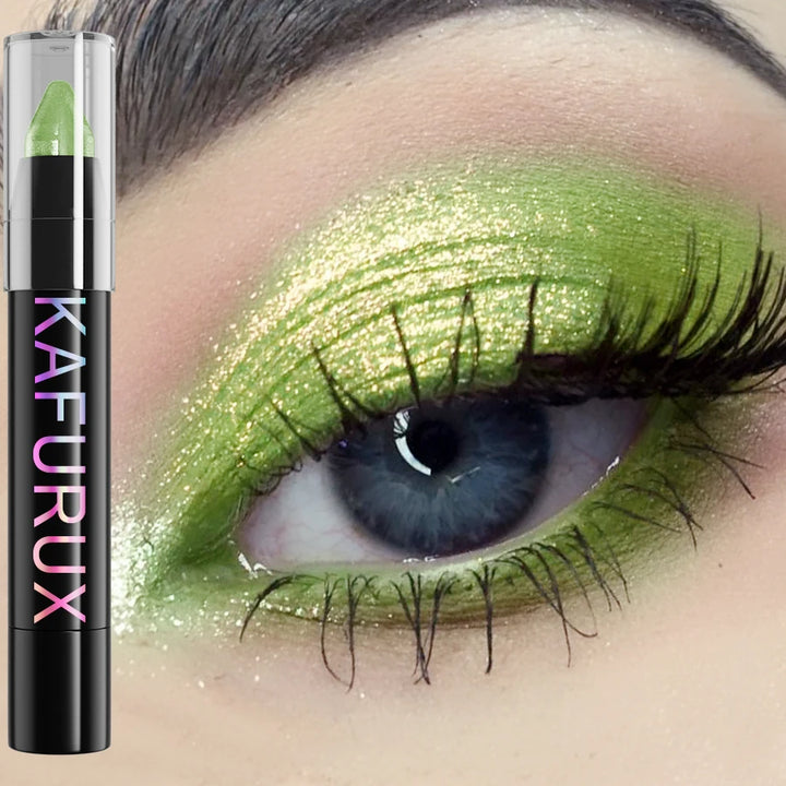 25 Colors Glitter Eyeshadow Eyeliner Pencil Waterproof Pearlescent Matte Nude Eye Shadow Korean Makeup Gift Highlighter Pen Tool