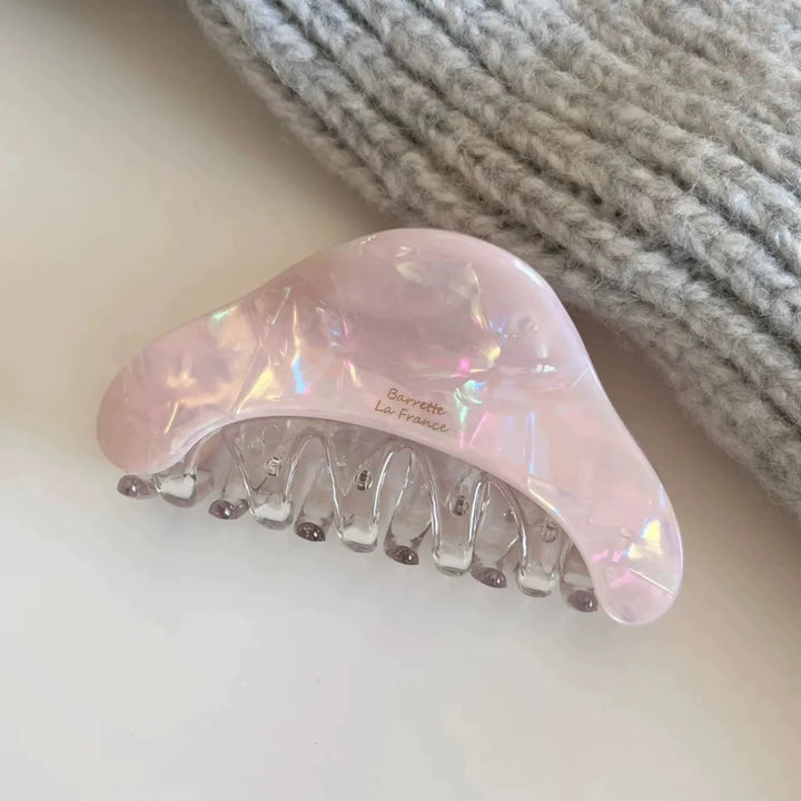 Korean Style Acetate Mermaid Color Hair Claw High Quality Shark Clip Elegant Women Back Head Bun Hair Accessory Gifts