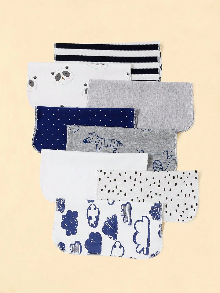 8pcs/pack Baby Washcloths,Bathing Feeding Towels,Baby Wipes Cloths,Square Towels,Toddler Face Towels