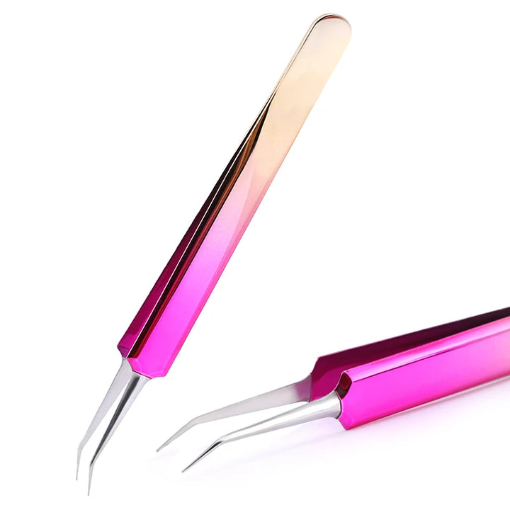 Stainless Steel Eyebrow False Eyelashes Tweezers Lashes Extension Nail Makeup Tool High Quality Fine Tip Profession Tweezer