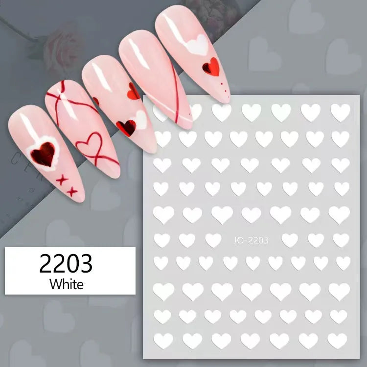 Nail Art Stickers Water Decals Eyes Stripe Nail Art Decorations for Manicure Accessories Press on Nails Foil Stickers and Decals