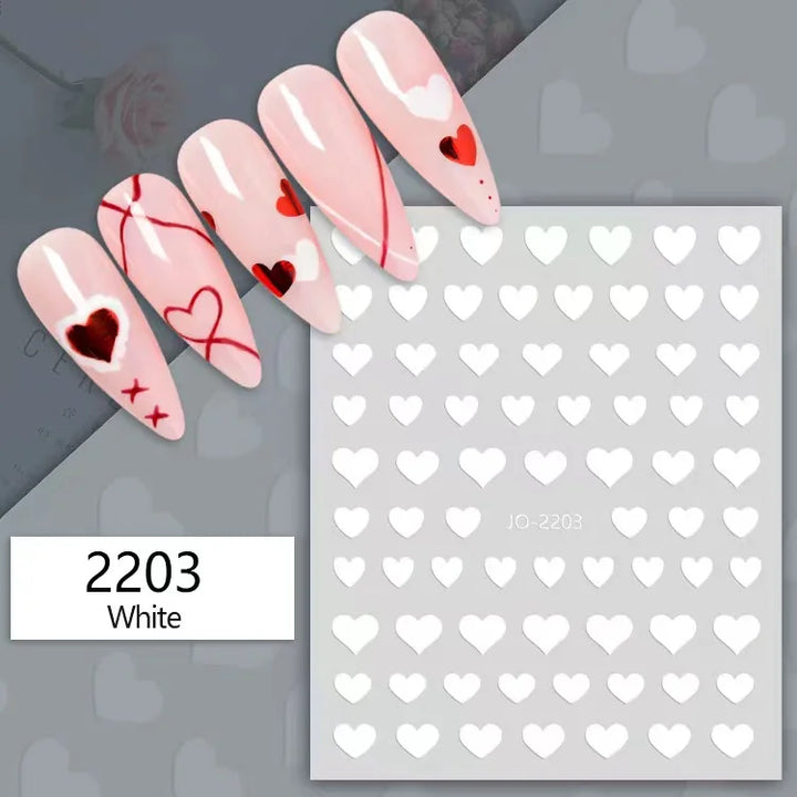 Nail Art Stickers Water Decals Eyes Stripe Nail Art Decorations for Manicure Accessories Press on Nails Foil Stickers and Decals