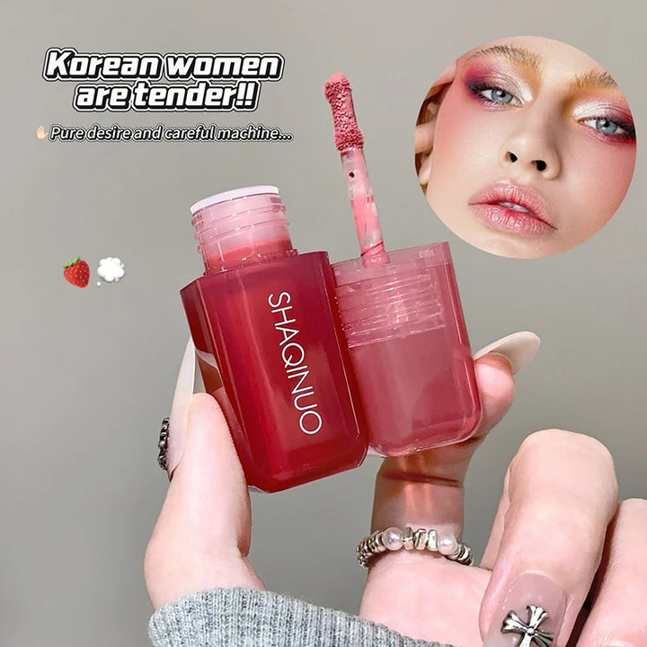 Soft Matte Liquid Blush SHAQINUO Makeup Waterproof Brighten Natural Rouge Peach Pink Violet Jelly Blusher Face Makeup Cosmetics