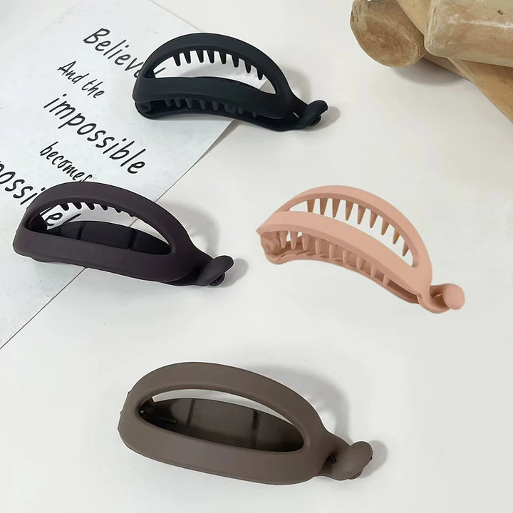 1/4pcs Matte Banana Hair Clips Simple Elegant All-Match Design Versatile Hair Accessories for Daily Casual Special Gatherings