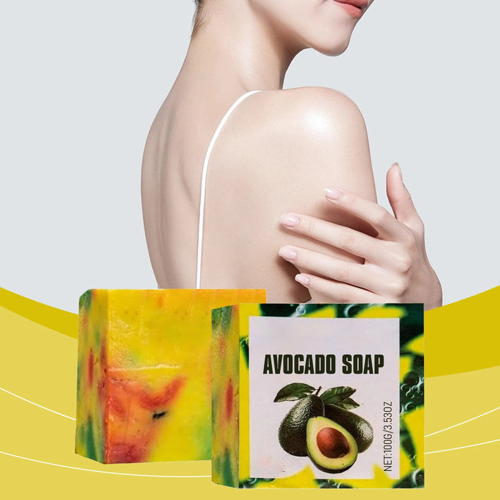 Avocado Moisturizing Soap Softening Keratin Deep Pore Cleansing Remove Dirt Improve Skin Conditions Body Nourishing Care Soap