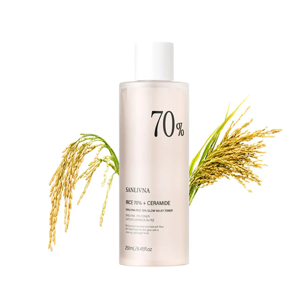 Rice powder toner Rice essence toner Rice grain cleansing foam facial cleanser Niacinamide whitening essence Moisturizing