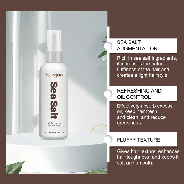 Sea Salt Hair Styling Spray Long Lasting Styling Improving Thickening Strong Holding Non Greasy Fluffy Volumizing Mousse