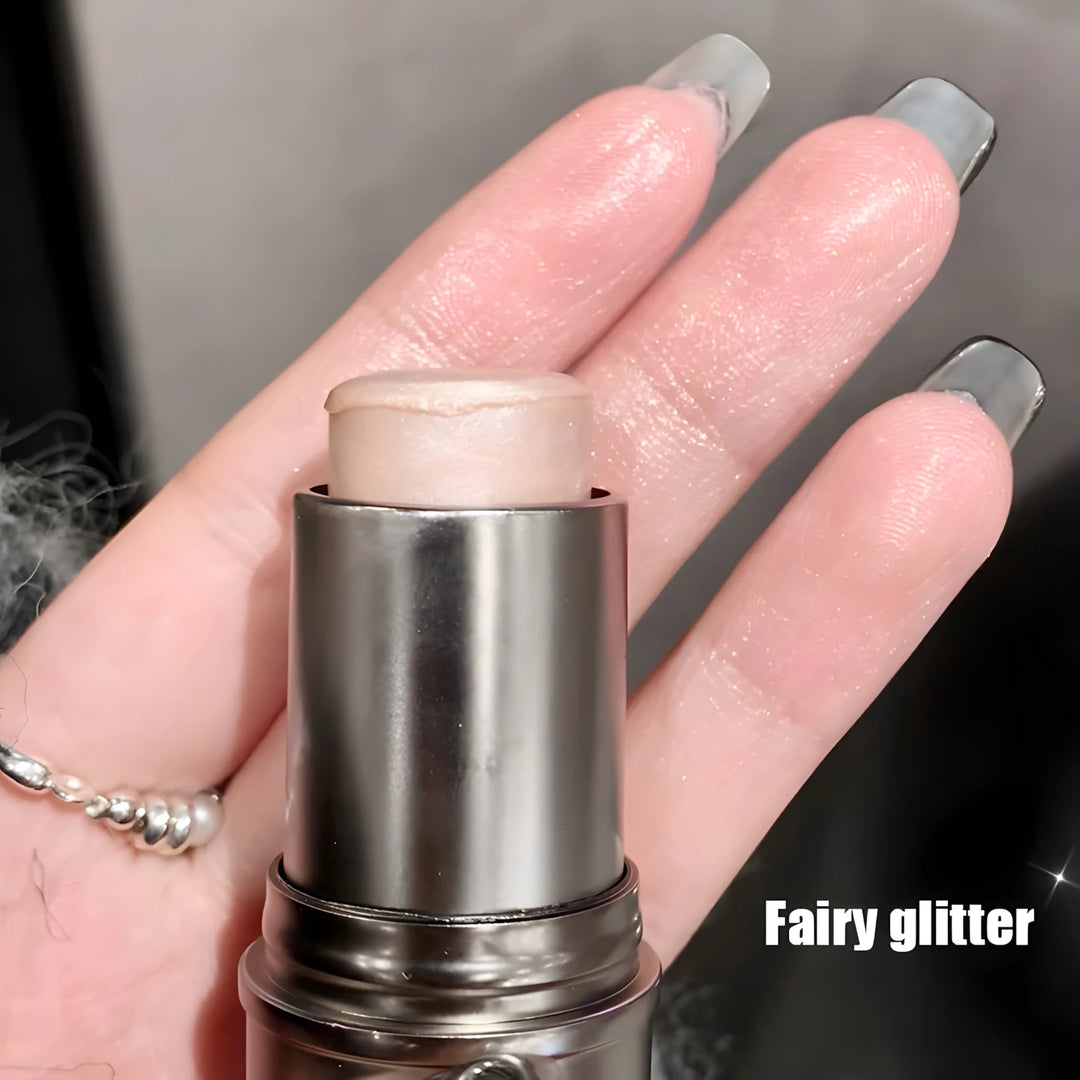 Wet and shiny! Highlighter stick brightens the eyes and contours the eyes with pearlescent silkworms to create a natural and thr