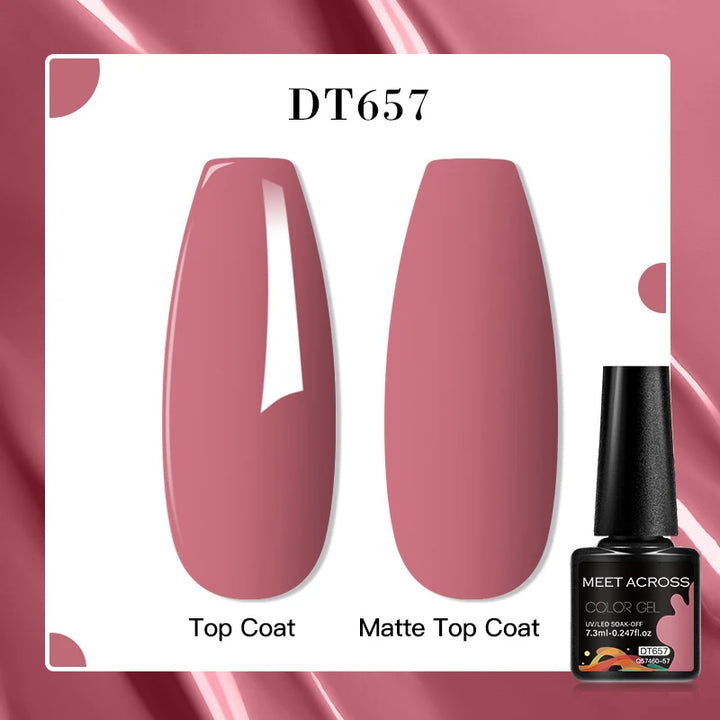 MEET ACROSS 7ml Porcelain White Cat Eye Gel Polish Holographic Glitter Magnetic Galactic Effect Gel Nail Polish Soak Off UV Gel