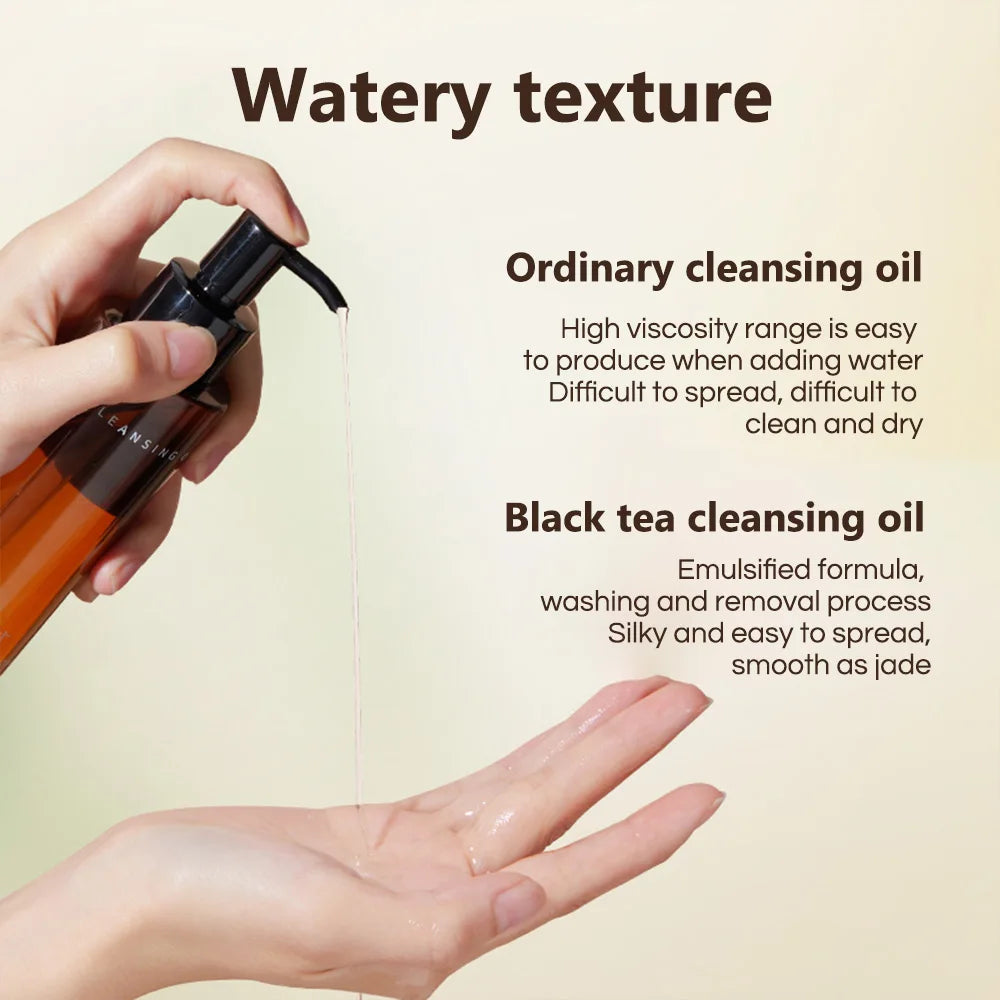 FOMIX Black Tea Moisturizing Cleansing Oil Moisturizing Dry Skin Without Drying Deep Cleansing Facial Makeup Remover