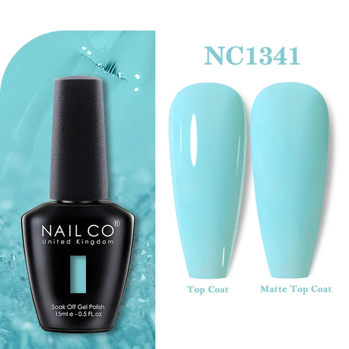 NAILCO 131Colors Vernis Semi Permanent UV Varnish Gel Nail Polish Nails Art Gel Manicure TOP BASE Varnish Hybrid