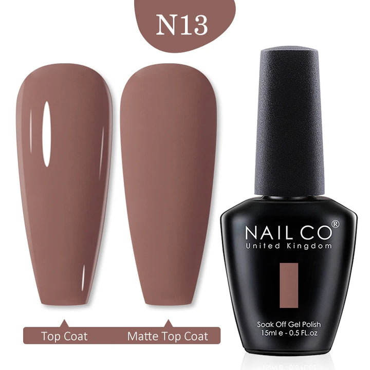 NAILCO Red Colors Series 15ML Nail Gel Polish Nail Supplies Semi Permanent For Nail Art Manicure Soak Off LED UV Hybrid Varnish