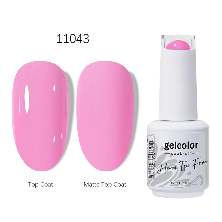 Arte Clavo 15ml HEMA TPO FREE Gel Nail Polish Pink Hybrid Nail Manicure Semi-permanent Enamels Varnish For UV LED Nails Supplies