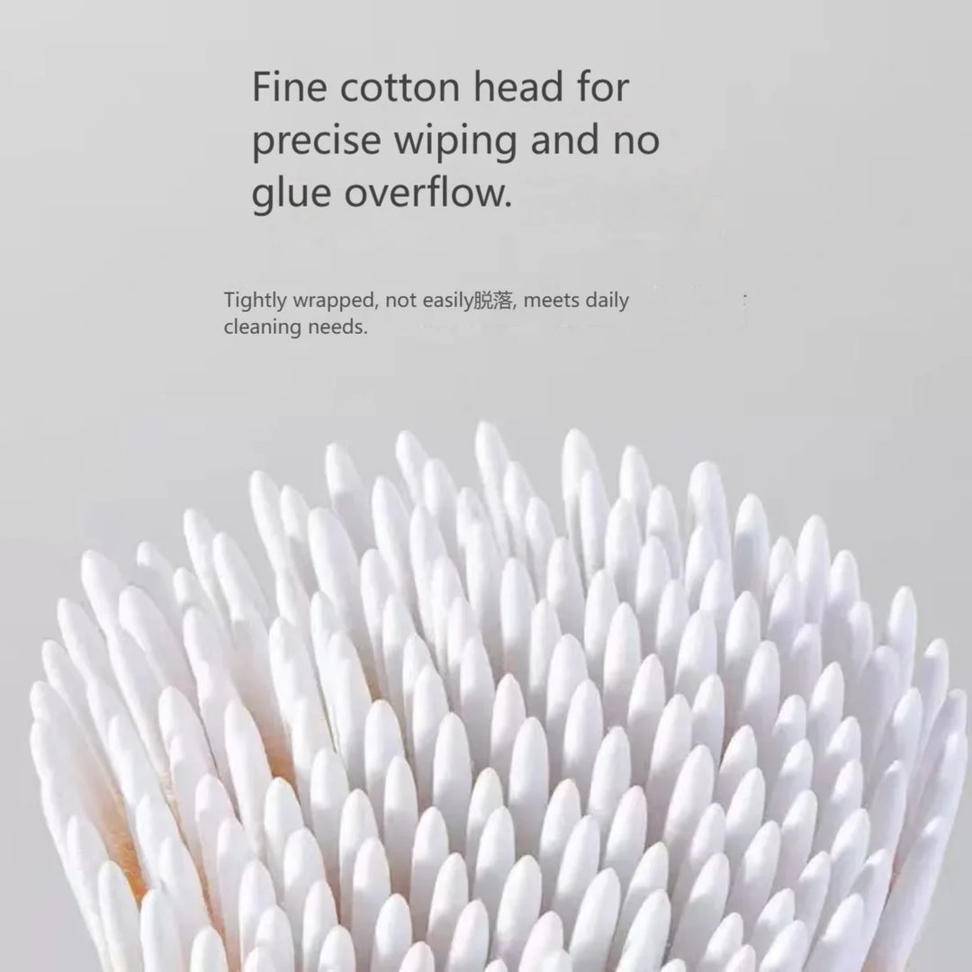 100/300/500 Nails Wooden Tip Cotton Stick Buds Disposable Ultra-Detail Corrector Nail Polish Remover Clean Sticks Manicure Tools