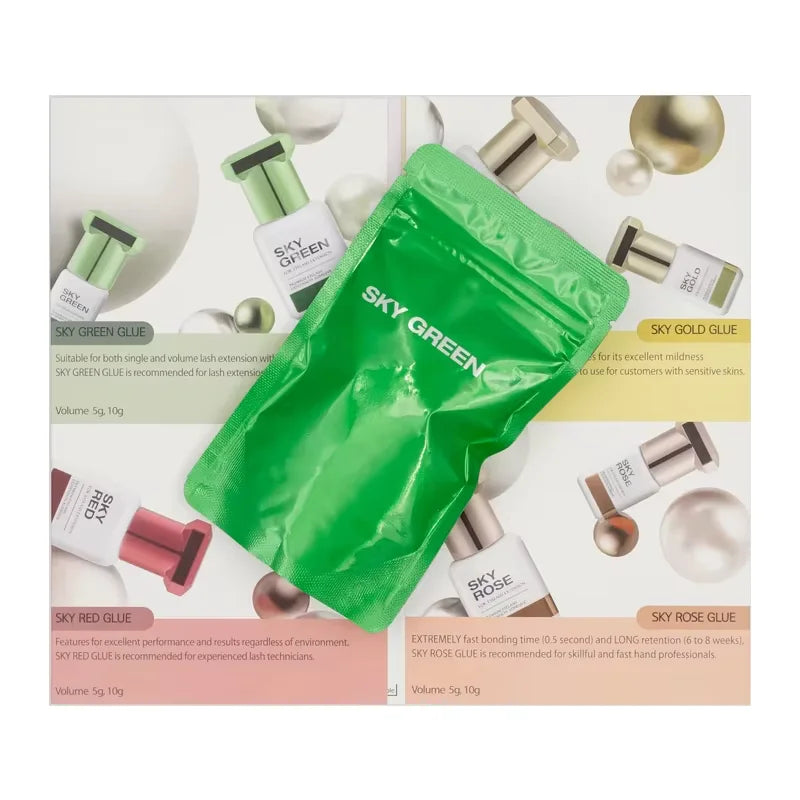 Korea Original 5ml Sky Glue Lady Black Powerful Lash Glue for Eyelash Extensions Low Irritation 1-2 Second Fast Drying Glue