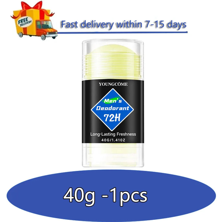 Men Deodorant Stick Anti Sweating Keep Drying Lasting Fragrance Remove Armpit Odor Underarm Refresh Sticks Antiperspirant 1/6pcs