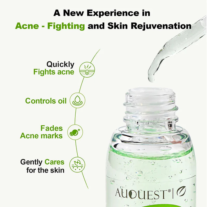 AUQUEST Salicylic Acid Acne Treatment Face Serum Oil Control Herbal Fades Acne Marks Pimple Remover Facial Skin Care