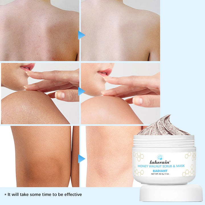 Facial Scrub & Mask Moisturizing Nourishing Skincare Facial Scrub For Honey Walnut Face Cream Facial Exfoliants Skin Care