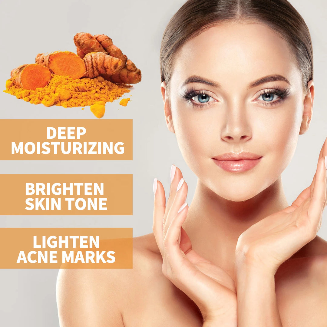 WEST MONTH Turmeric Anti-Oxidation Face Serum Creamy Easy-To-Use-Absorbent Texture Restore Skin Elasticity Hydration 30ml