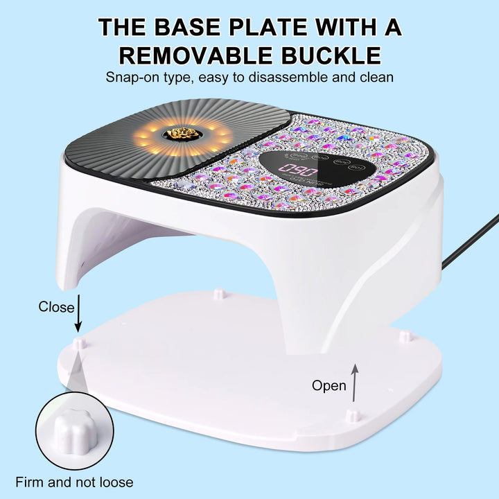 Professional Gel Nail Lamp 45 LED UV Nail Dryer with 4 Timers and Automatic Sensor Nail Curing Lamp Nail Salon Equipment