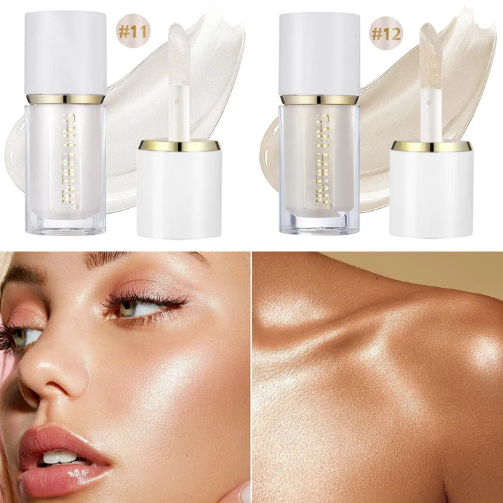 Facial Liquid Fluorescent Powder Antique Bronze Contour High Gloss Liquid Makeup Facial Shiny High Gloss