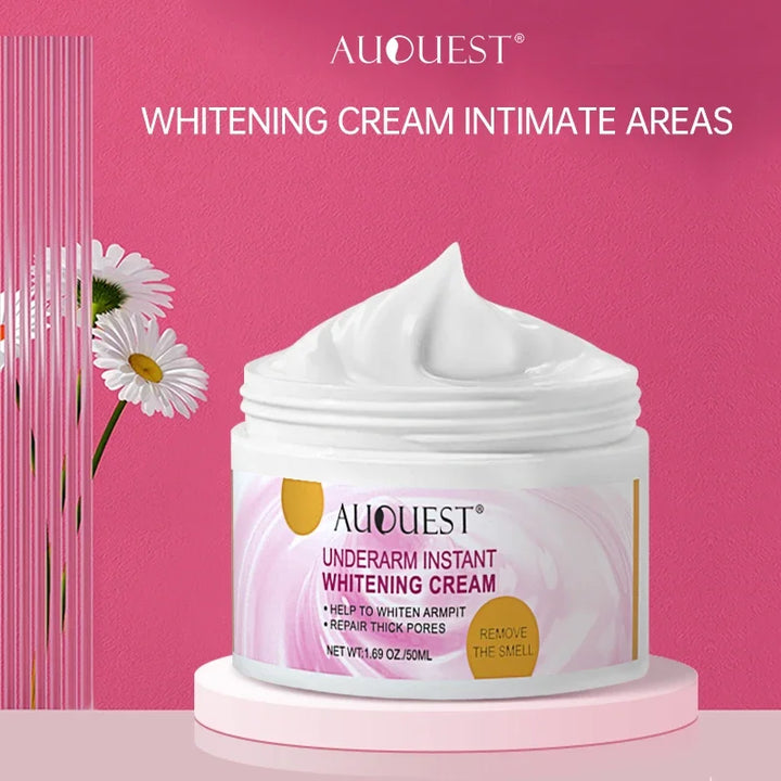 AUQUEST Skin Whitening Cream Underarm Armpit Knee Dark Spot Cream for Private Parts Skin Care Remove Melanin Beauty Health 50ml