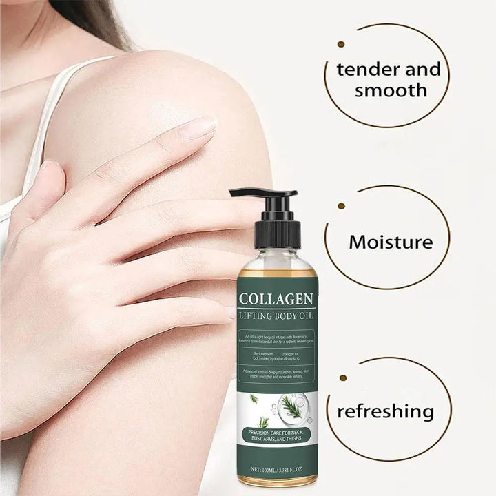 Collagen Body Oil Increased Moisturizing Body Tighten Skin Elasticity Smooth Non-greasy After Shower Body Oil