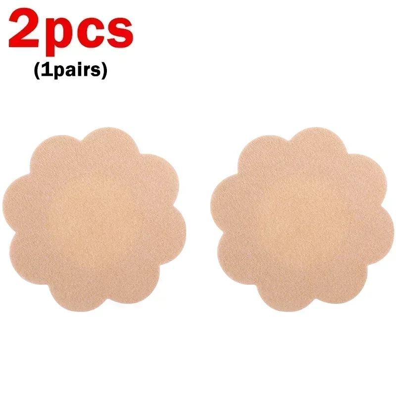 Silicone Nipple Cover Women Reusable Breast Lingerie Bra Sticker Female Invisible Petal Lift Up Adhesive Pads Chest Pasties
