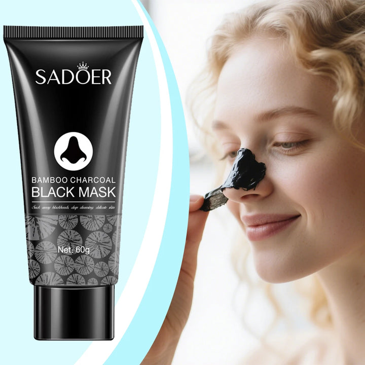 Blackhead Remover Mask Bamboo Charcoal Shrink Pores Acne Black Head Removal Cream Nose Cleansing Black Peel Off Masks Skin Care